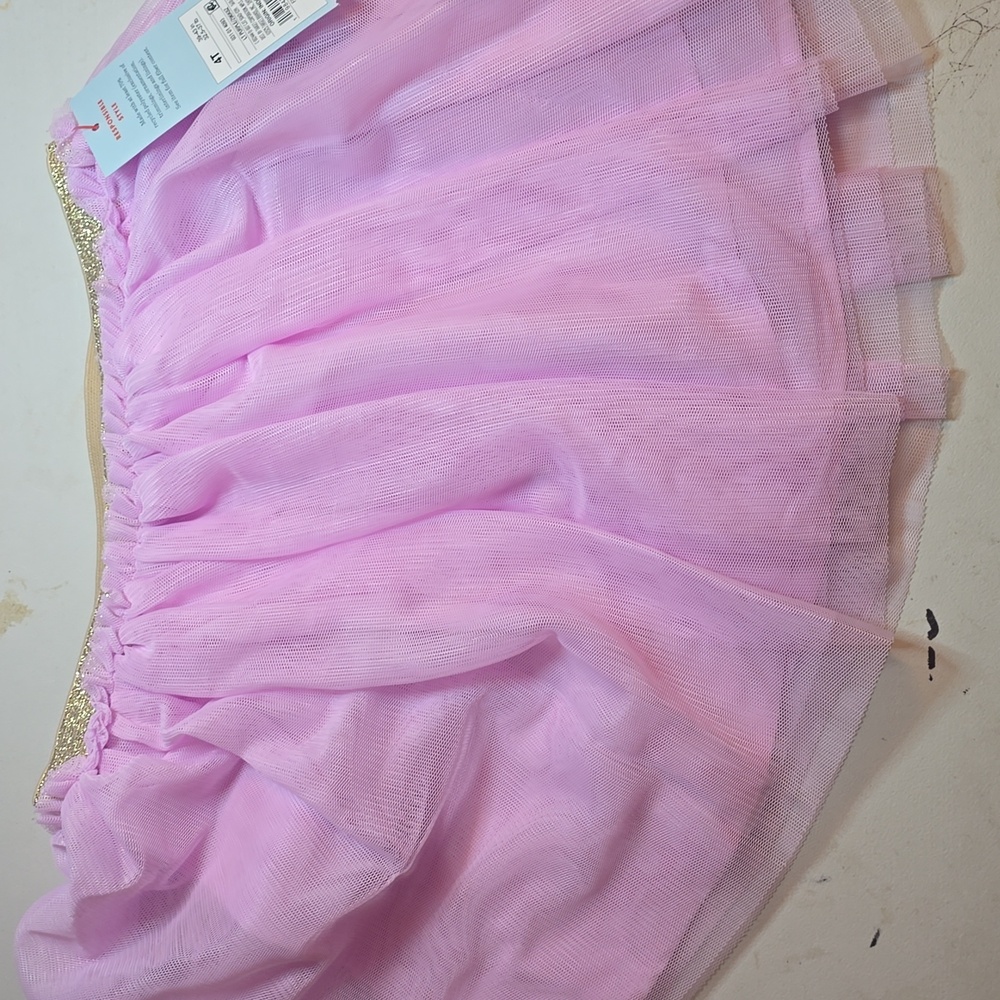 Cat & Jack Toddler Girls Lilac Tulle Skirt Tutu Size 4 T - Picture 3 of 6
